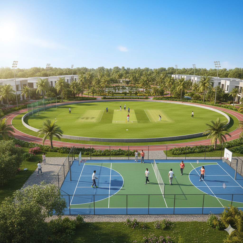 Sports Court & Cricket Ground